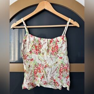Forever 21 Floral Tank Top Size Small
